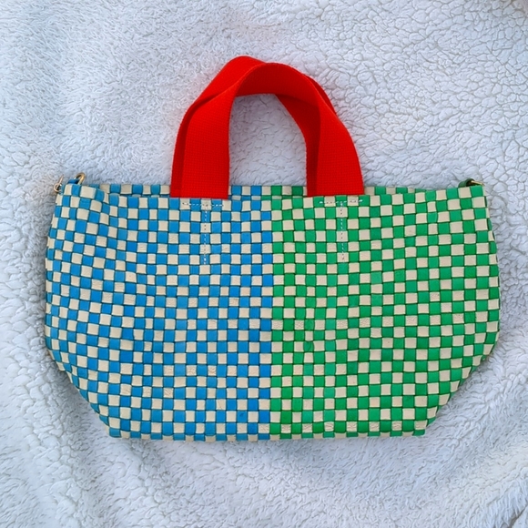 Clare V leather woven small tote bag purse - Picture 2 of 3